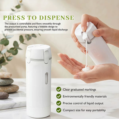 4 In1 Travel Dispenser Bottle Refillable Bottles Leakproof Travel Container for Perfume Shampoo Lotion Portable Travel Storage