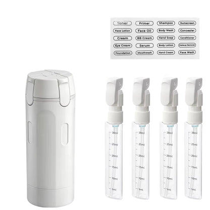 4 In1 Travel Dispenser Bottle Refillable Bottles Leakproof Travel Container for Perfume Shampoo Lotion Portable Travel Storage